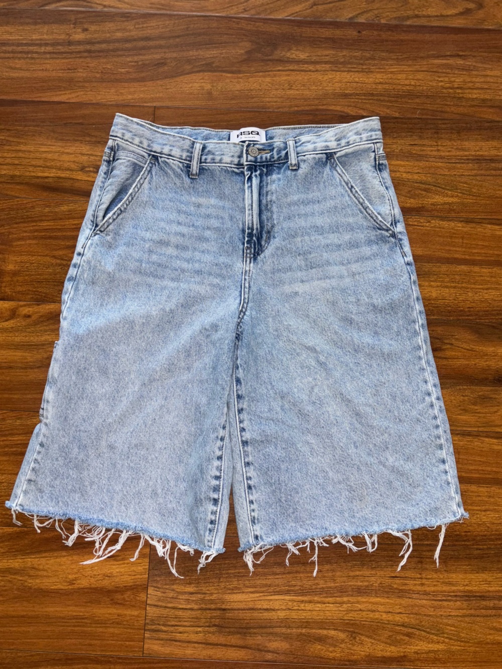 RSQ Light Blue Denim Cutoff Low Rise Jorts